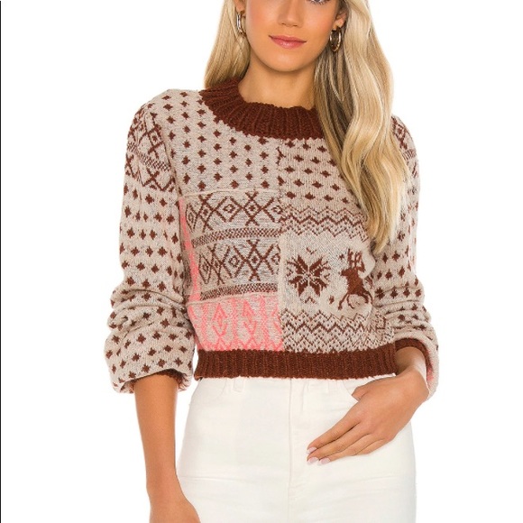 Free People Sweaters - Free People Snow Globe Crop Pullover S